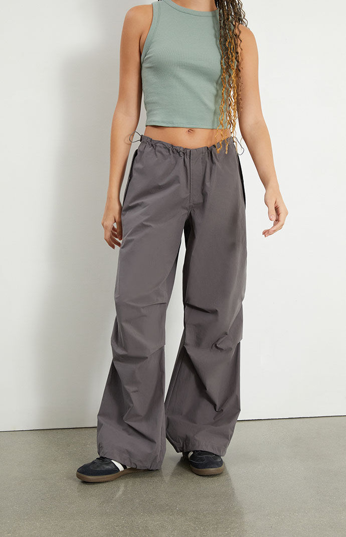 パンツ HUECLOSET  SIDE PARACHUTE PANTS 204649664-1-grey