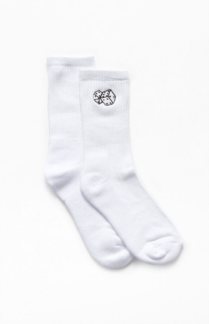 Embroidered Dice Socks