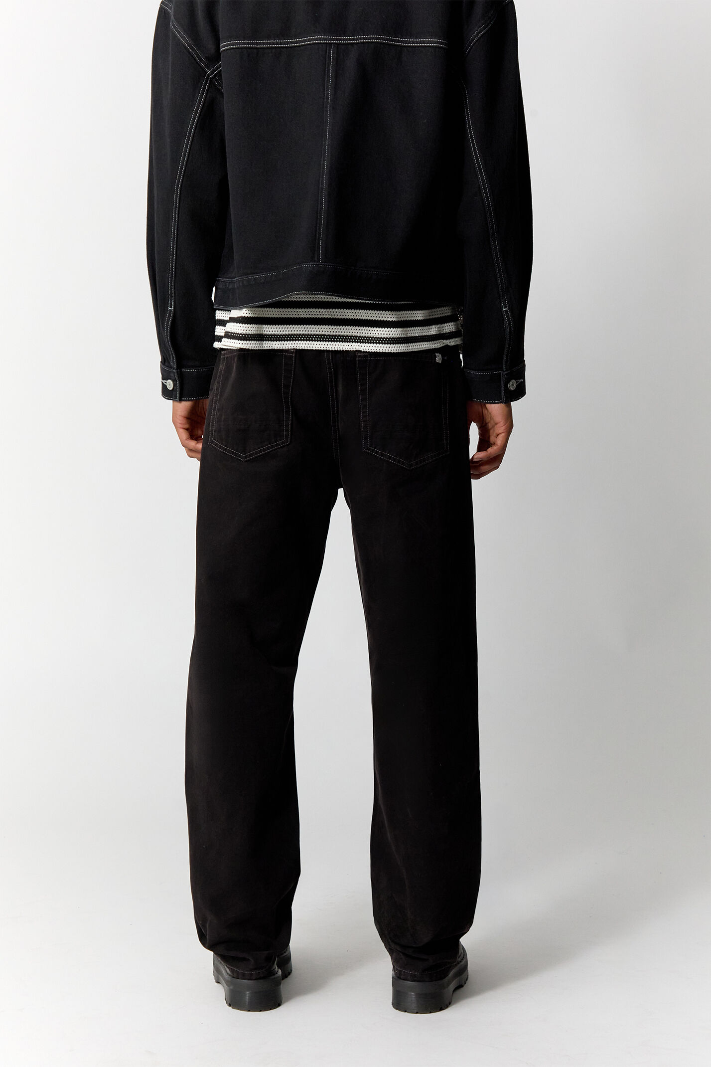 Pacsun Dylan Baggy Jeans Contrast Stitch Black | Pacsun