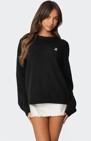 Puppy Love Embroidered Sweater image number 1