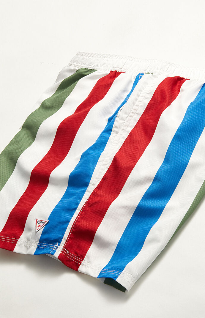 Striped 16" Swim Trunks