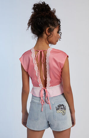 Indigo Denim Shorts image number 4