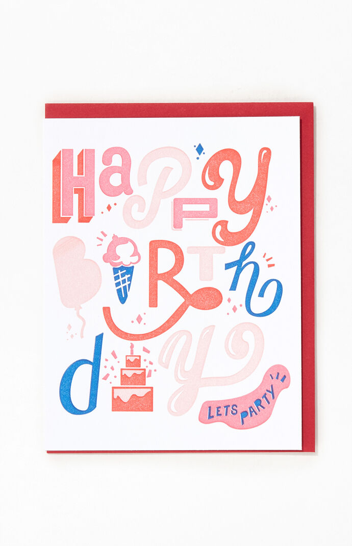 Happy Birthday Letter Greeting Card