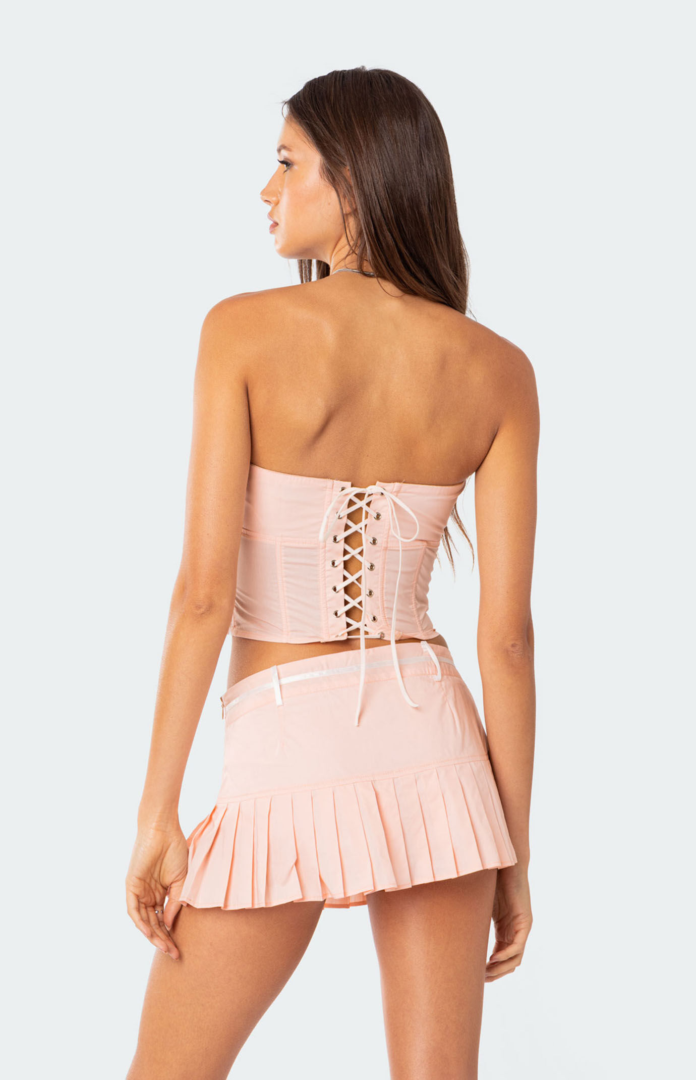 Edikted Karmen Gathered Lace Up Corset | PacSun Edikted Karmen Gathered Lace Up Corset | PacSun