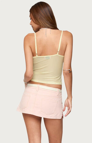 Alanah Flower Cut Out Mesh Top image number 3