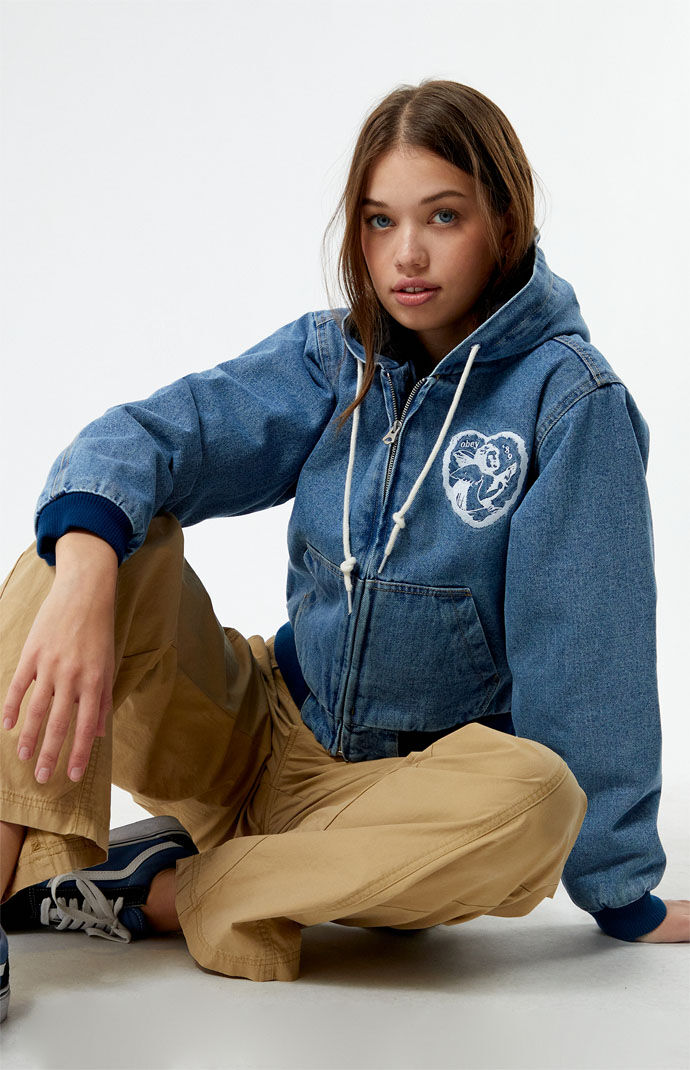 Obey Salina Hooded Bomber Jacket PacSun