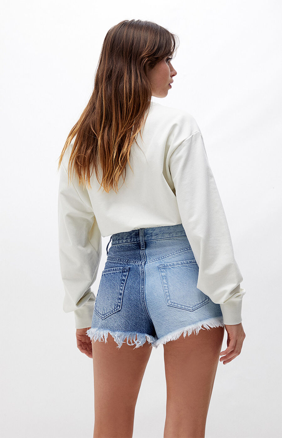 PacSun Eco Two-Tone Vintage High Waisted Denim Shorts | PacSun