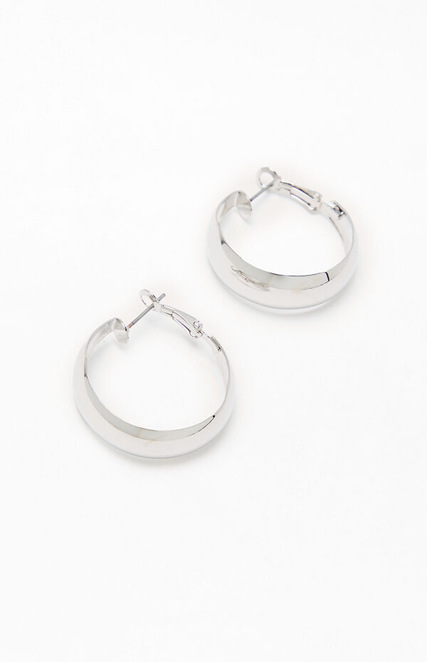 John Galt Silver Hoop Earrings