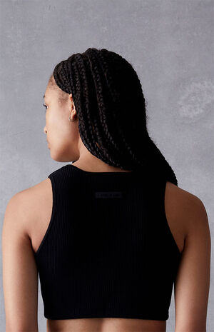 Women's Jet Black Tank Top image number 4