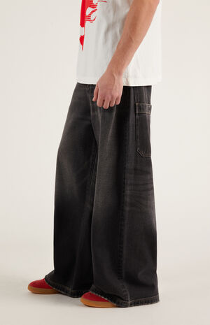 Ryder Oversized Pocket Ultra Baggy Cargo Jeans Black image number 4