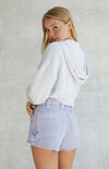Eco Lavender High Waisted Carpenter Shorts Eco Lavender High Waisted Carpenter Shorts image number null