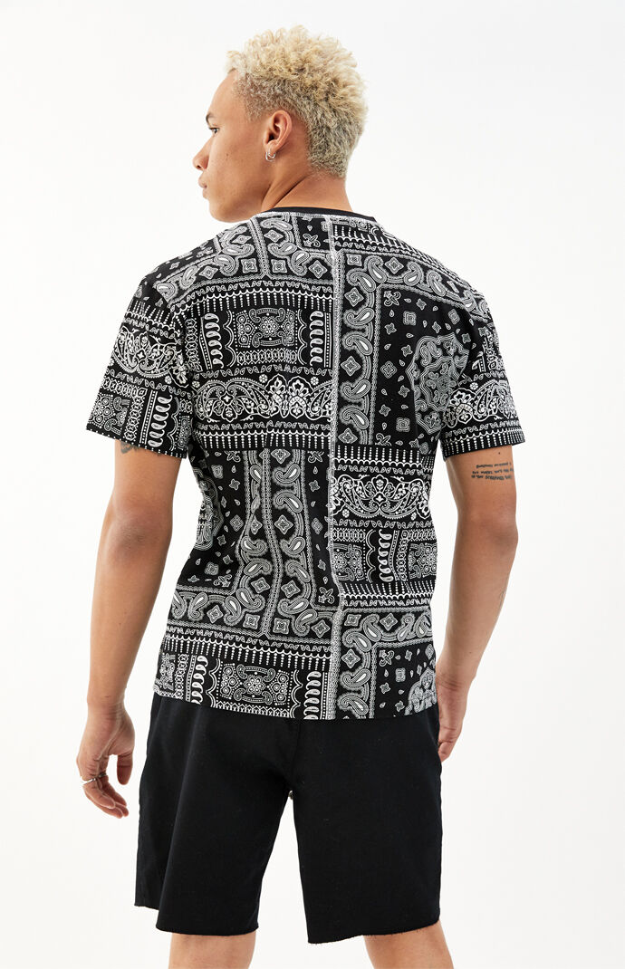 Clyde Knits Paisley Split T-Shirt
