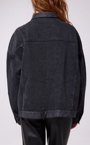 Ricki Black Studded Denim Jacket image number 2