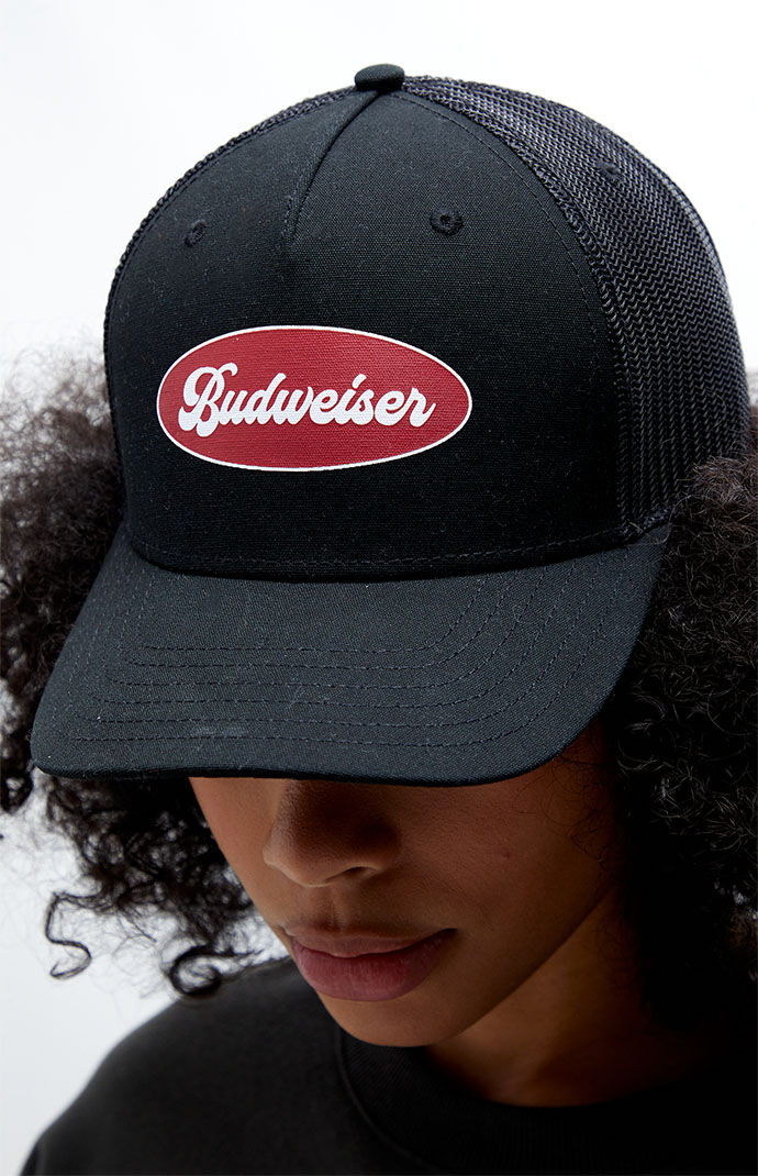 Black sale budweiser hat