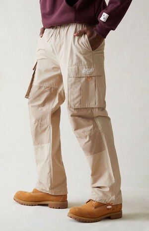 Tan Baggy Cargo Pants image number 1