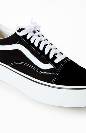 vans old skool platform black
