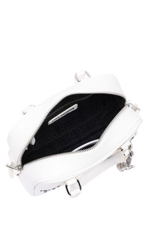 White Bombe Logo Satchel image number 7