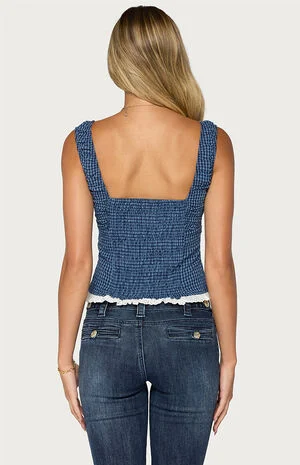 Zeffie Gingham Tie Top image number 3