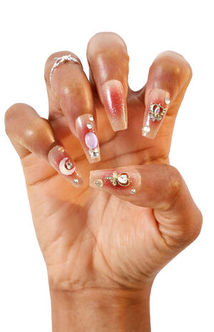 Celestial Moon Coffin Press-On Nails image number 1