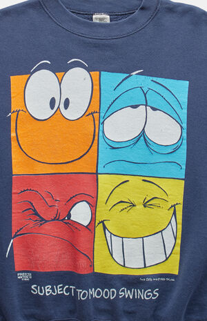 90s Subject to Mood Swings Crew Neck Sweatshirt image number 3