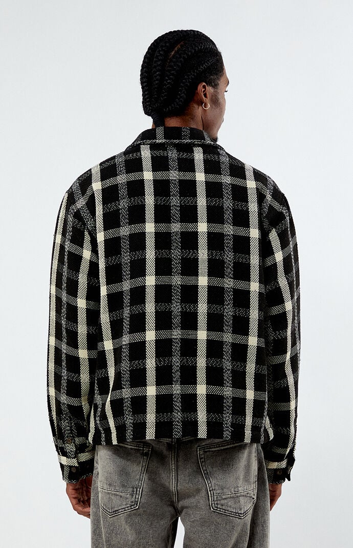 PacSun Cropped Plaid Flannel Shirt PacSun