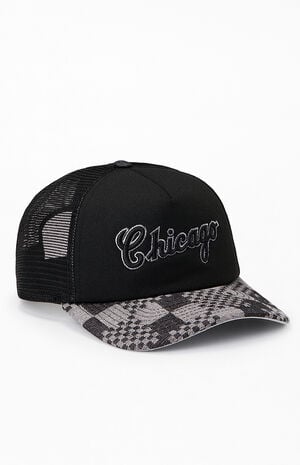 x PS Reserve Chicago Cubs Patchwork Denim 9FORTY Snapback Hat image number 1