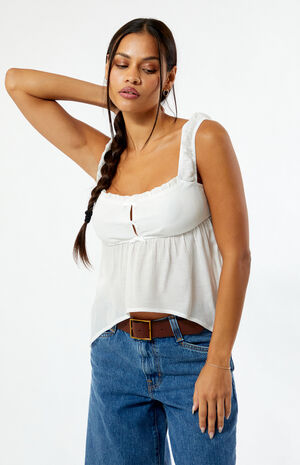 Bow Babydoll Tank Top image number 2