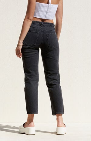 Black '90s Straight Leg Jeans image number 3