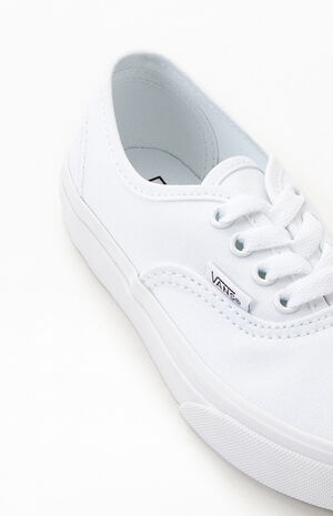 Kids White Authentic Shoes image number 6