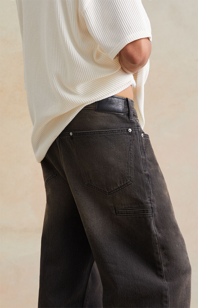 RARE DNM EDIT Black Ball Chain Extreme Baggy Jeans | Pacsun