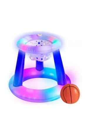 Illuminated Floating LED Basketball Set image number 1