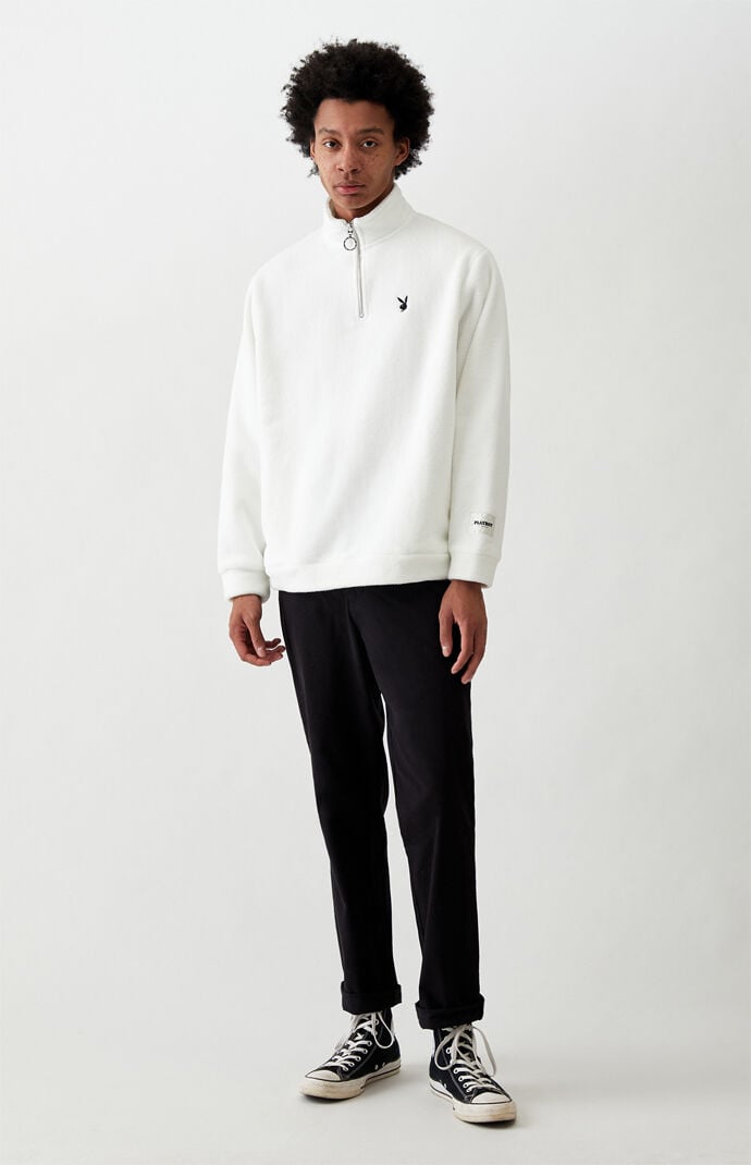 By PacSun Half Zip Mock Neck Sweater