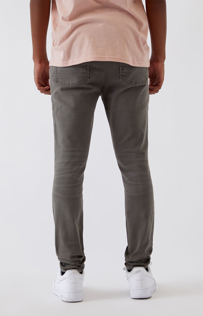 Gray Stacked Skinny Jeans