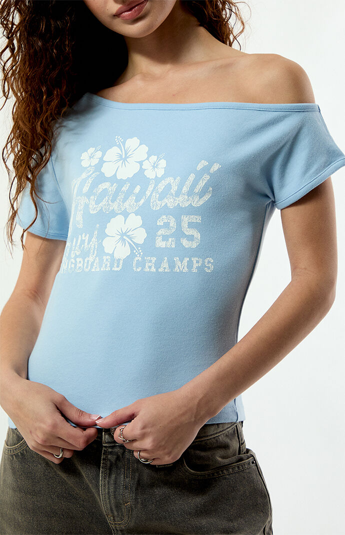 Your Favorite Hawaii 25 Off-The-Shoulder T-Shirt