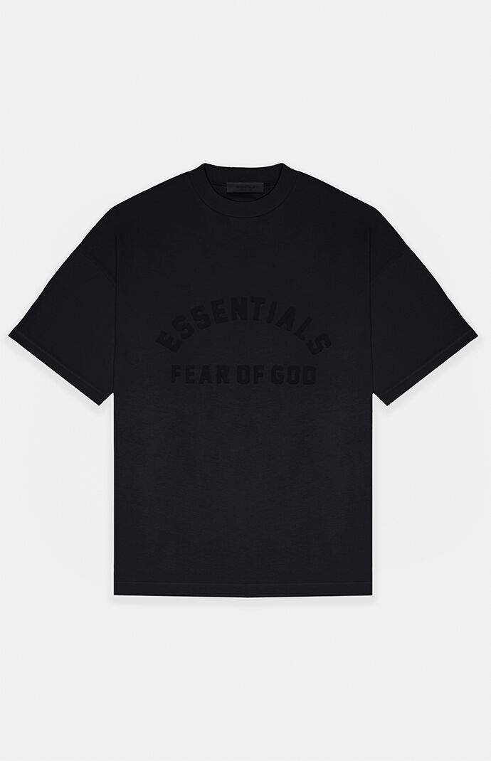 Tシャツ・カットソー Essentials Heavy Jersey Football T-Shirt Jet Black s-l400.jpg