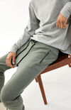 Green Zip Pocket Fleece Pants Green Zip Pocket Fleece Pants image number null