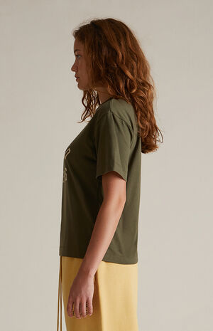 Women's Military Tri-Blend Crew Neck T-Shirt image number 3