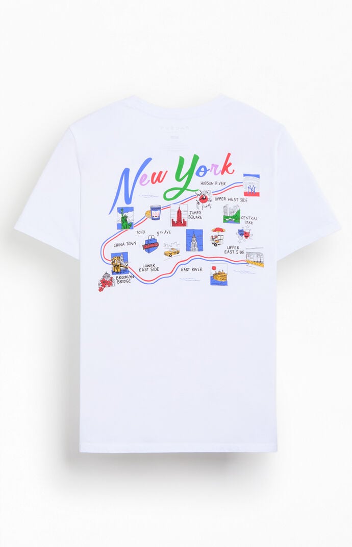PacSun NYC Liberty Map T-Shirt