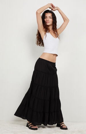 Tiered Maxi Skirt image number 1
