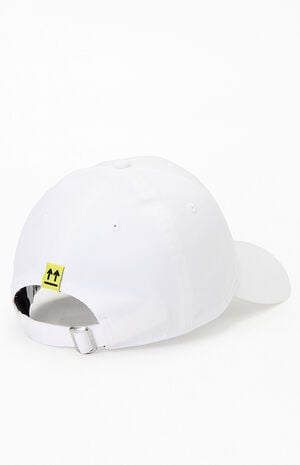 White Clamp Arrows Strapback Hat image number 2