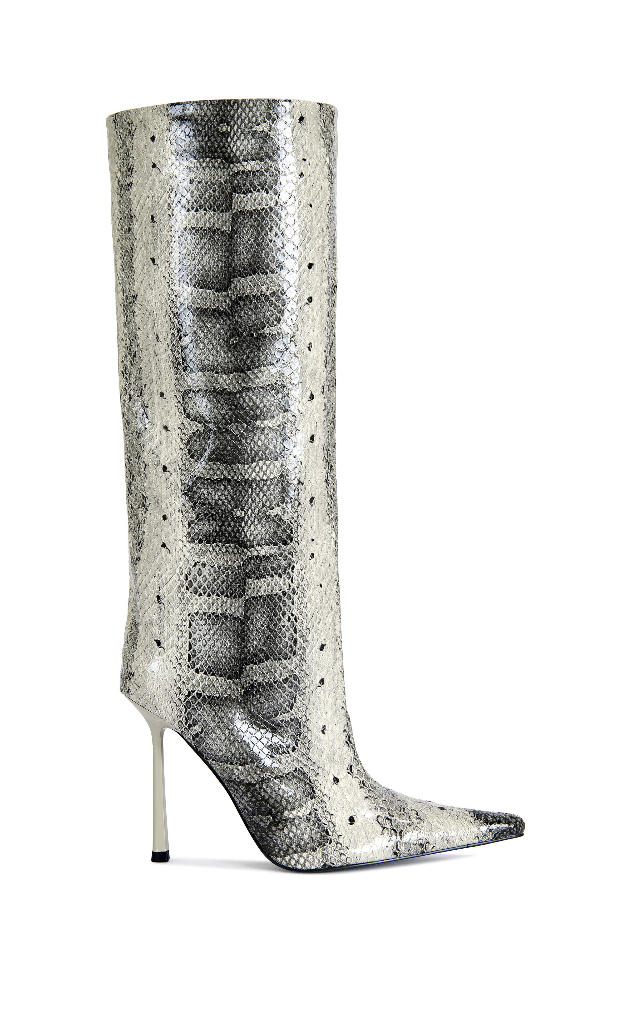 AZALEA WANG Women's Madeye Snake Stiletto Boots