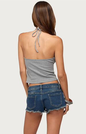 Milica Studded High Neck Halter Top image number 3