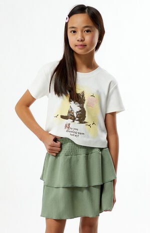 Tiered Scrunch Mini Skirt image number 1