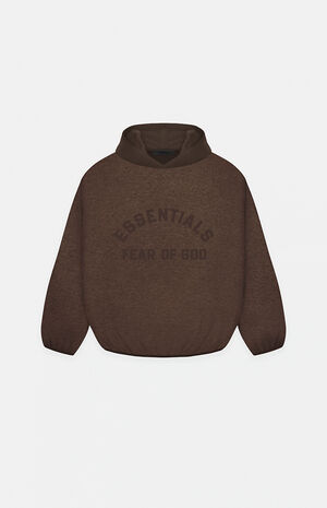 Essentials Heather Wood Nylon Fleece Hoodie image number 1