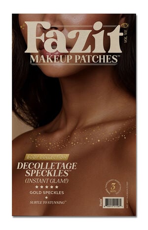 Gold Decolletage Glitter Makeup Patches image number 2