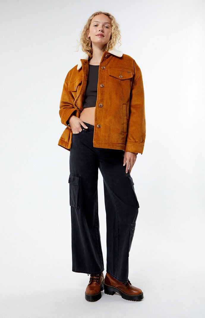 Pacsun sherpa corduroy trucker hot sale jacket