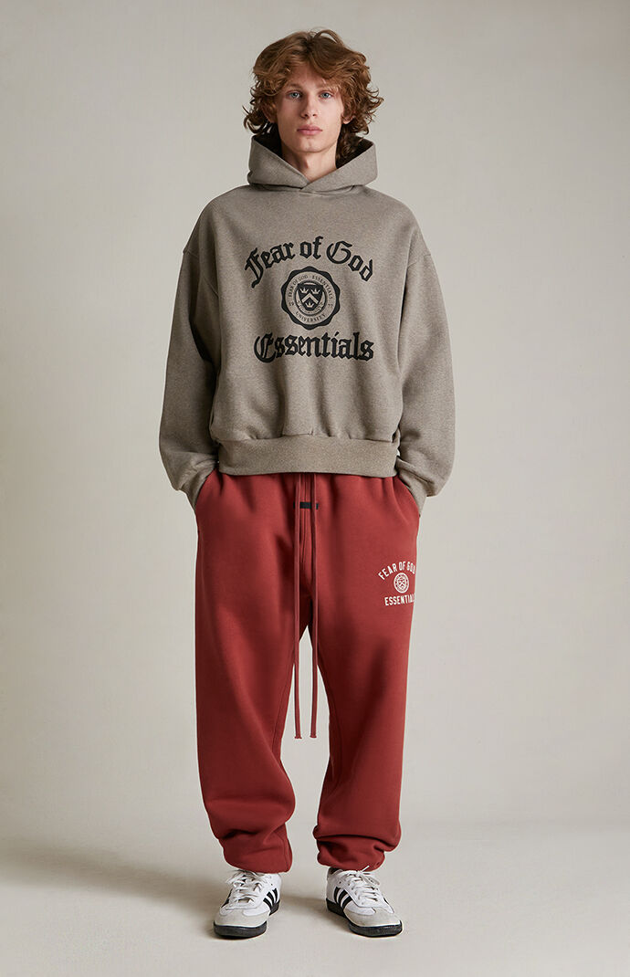 Fear of God ESSENTIALS Crimson University Fleece Sweatpants | Pacsun