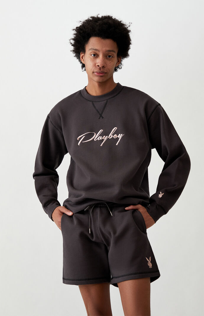 By PacSun Contrast Fleece Crew Neck Sweatshirt