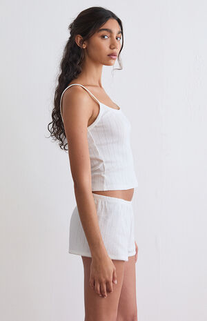 Pointelle Pajama Tank Top image number 3