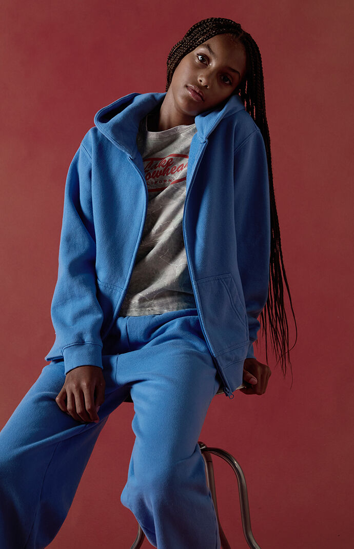 Pacsun Kids Blue Full Zip Hoodie